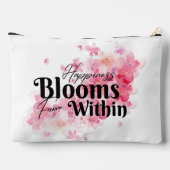 Pochette À Accessoires Le Bonheur Fleurit De L'Intérieur (Verso)