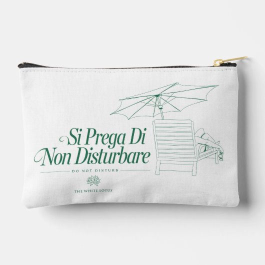 Pochette À Accessoires Le Lotus Blanc Ne Disturbe Pas (Verso)