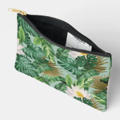 Pochette À Accessoires Le Motif blanc Lotus Tropical Canopy (Ouvrir)