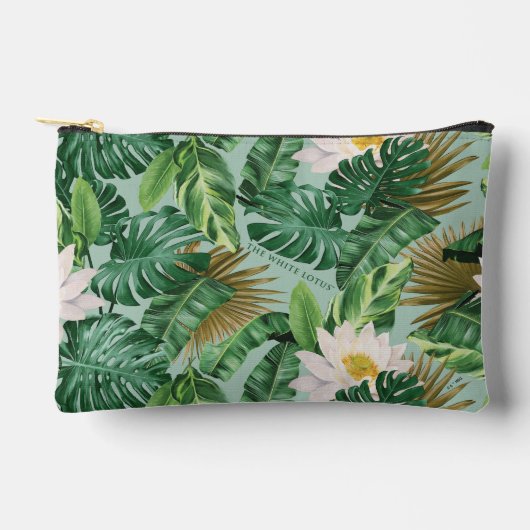 Pochette À Accessoires Le Motif blanc Lotus Tropical Canopy (Recto)
