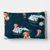 Pochette À Accessoires Le Motif de la méduse blanche Lotus Ocean (Verso)