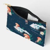 Pochette À Accessoires Le Motif de la méduse blanche Lotus Ocean (Ouvrir)