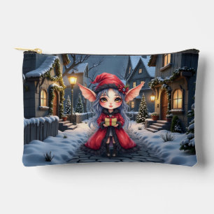 Pochette À Accessoires Le Petit Messager de Noël.