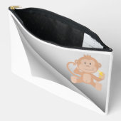 Pochette À Accessoires le singe mange de la banane sous le patch (Ouvrir)