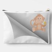 Pochette À Accessoires le singe mange de la banane sous le patch (Verso)