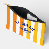 Pochette À Accessoires Le Soleil Vacances Côte d'Azur Cabana Stripe (Ouvrir)