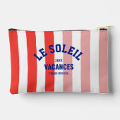 Pochette À Accessoires Le Soleil Vacances Côte d'Azur Cabana Stripe (Verso)