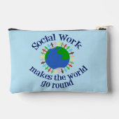 Pochette À Accessoires Le Travail Social Rend Le Monde Parcouru (Verso)