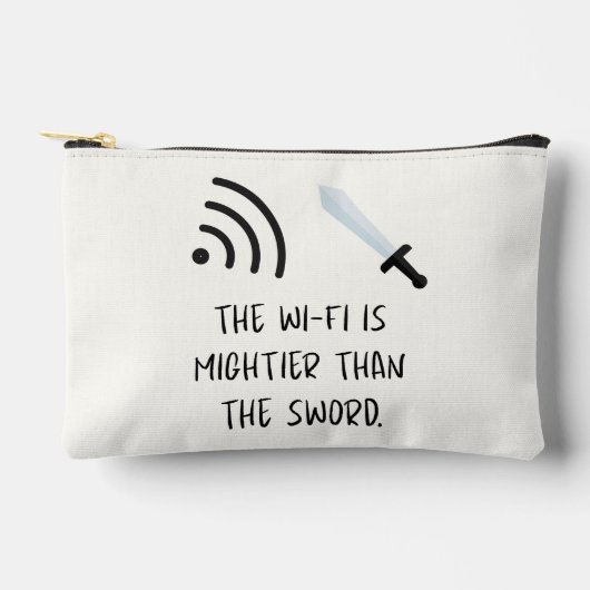 Pochette À Accessoires Le WiFi est plus puissant que l'épée (Recto)