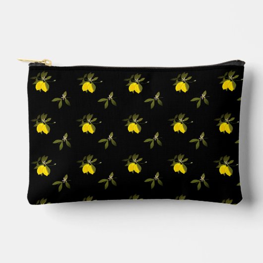 Pochette À Accessoires Lemons and flowers (Recto)