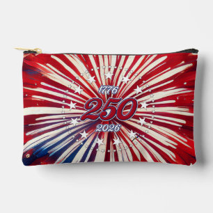 Pochette À Accessoires Les 250 ans d'Amérique 1776-2026 Feux d'artifice R