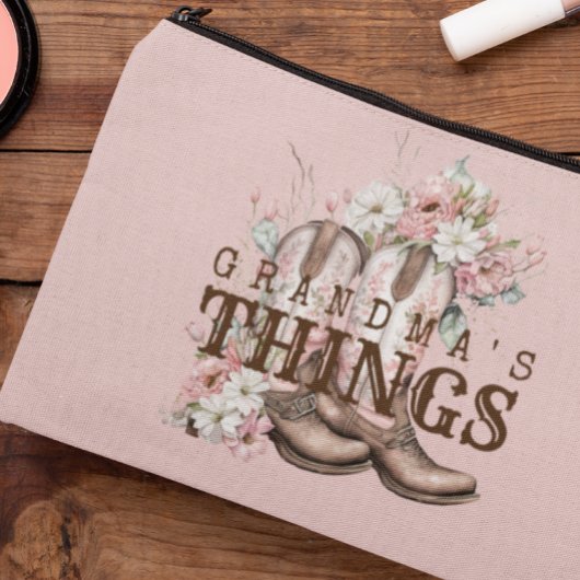 Pochette À Accessoires Les choses de grand-mère Bottes de cowboy Occident
