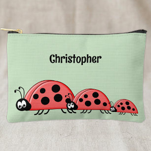 Pochette À Accessoires Les enfants mignons coccinelles ajoutent un nom ro