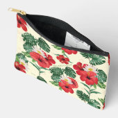 Pochette À Accessoires Les fleurs tropicales du Lotus Blanc (Ouvrir)