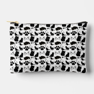 POCHETTE À ACCESSOIRES LES MOTIFS DES CHATS NOIRS