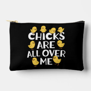 Pochette À Accessoires Les poussins sont partout sur moi drôle de Pâques