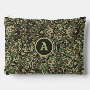 Pochette À Accessoires LETTRE PERSONNALISÉE VERTE Camouflage tendance