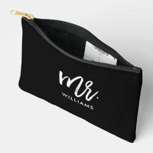 Pochette À Accessoires Lettres de script "Nom de M."