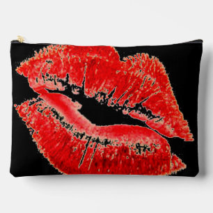 Pochette À Accessoires Lèvres rouges bisou smack