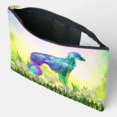 Pochette À Accessoires Lévrier Soie Éthéré (Ouvrir)