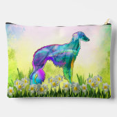 Pochette À Accessoires Lévrier Soie Éthéré (Verso)