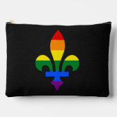 Pochette À Accessoires LGBT pride fleur-de-lis  (Recto)