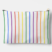 Pochette À Accessoires LGBTQIA Gay pride 6 Stripe Arc-en-ciel Ticking Str (Verso)