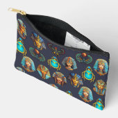 Pochette À Accessoires L'héritage du pharaon : motifs antiques égyptiens (Ouvrir)