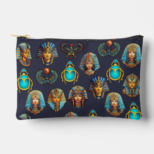 Pochette À Accessoires L'héritage du pharaon : motifs antiques égyptiens (Recto)