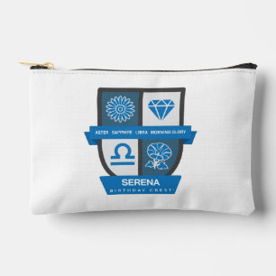 Pochette À Accessoires Libra Birthday Crest™ pour le 23-30 septembre