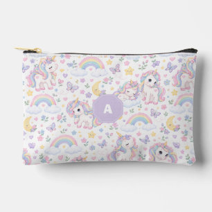 Pochette À Accessoires Licorne Magique, Arc-en-Ciel & Design Céleste