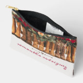 Pochette À Accessoires Ligne de bottes avec Roses (Ouvrir)