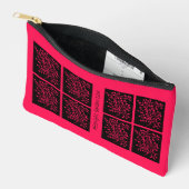 Pochette À Accessoires Ligne de jardin de minuit Raspberry Bloom (Ouvrir)