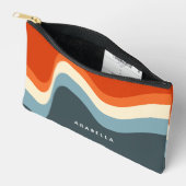 Pochette À Accessoires Lignes classiques Retro Wavy (Ouvrir)