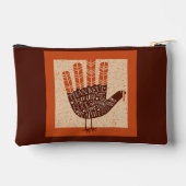 Pochette À Accessoires L'illustration ludique de dinde de SlipperyJoe pou (Verso)