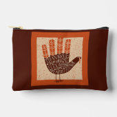 Pochette À Accessoires L'illustration ludique de dinde de SlipperyJoe pou (Recto)