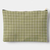 Pochette À Accessoires Lime Green Blue Plaid Classic Pattern Retro (Verso)