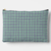 Pochette À Accessoires Lime Green Purple Plaid Classic Pattern (Recto)