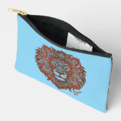 Pochette À Accessoires Lions Boho Cuisine Faux Accessoires En Cuir Pouch (Ouvrir)