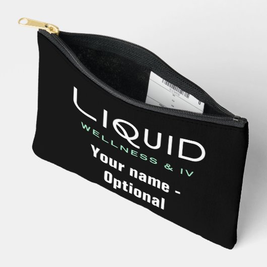 Pochette À Accessoires Liquid Wellness & IV - Black Accessory Pouch (Ouvrir)