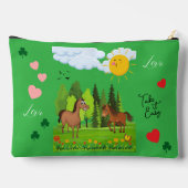 Pochette À Accessoires Little horses design for kids (Verso)