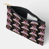 Pochette À Accessoires Livre de cœurs noir (Ouvrir)
