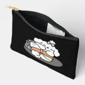Pochette À Accessoires Livres et écorces - Conception de lecture de chien (Ouvrir)