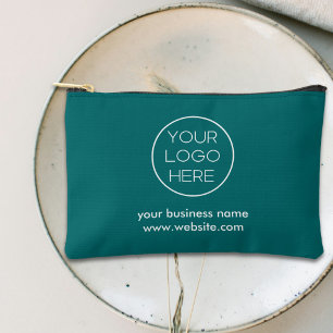 Pochette À Accessoires Logo d'affaires personnalisé minimaliste élégant  