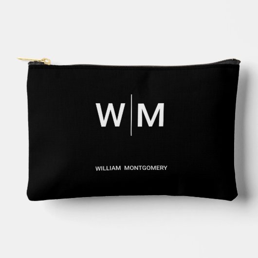 Pochette À Accessoires Logo de marque noire | Entreprise (Recto)