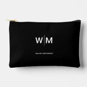 Pochette À Accessoires Logo Marque Noire Entreprise Commerciale Société
