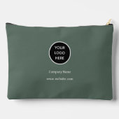 Pochette À Accessoires Logo personnalisé Entreprise Sage Green Entreprise (Verso)