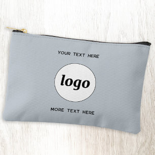 Pochette À Accessoires Logo Texte Professionnel Promotion Marque Bleue