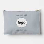 Pochette À Accessoires Logo Texte Professionnel Promotion Marque Bleue (Verso)