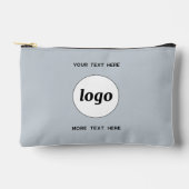 Pochette À Accessoires Logo Texte Professionnel Promotion Marque Bleue (Recto)